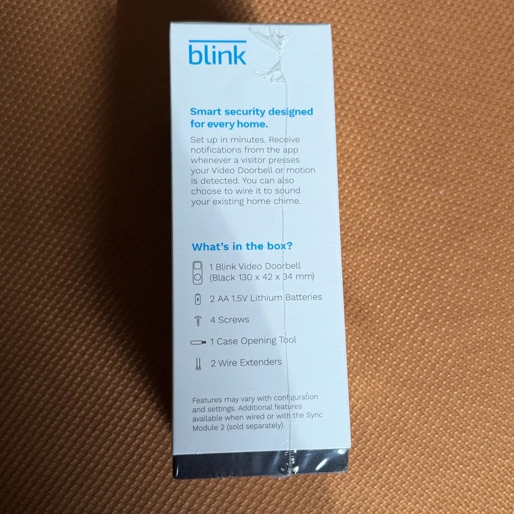 Blink video doorbell